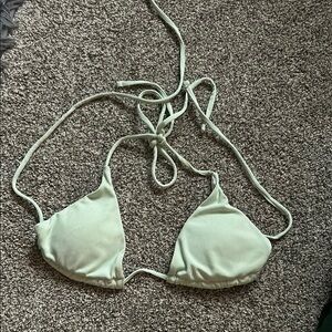 Mint Green Triangle Bikini Top